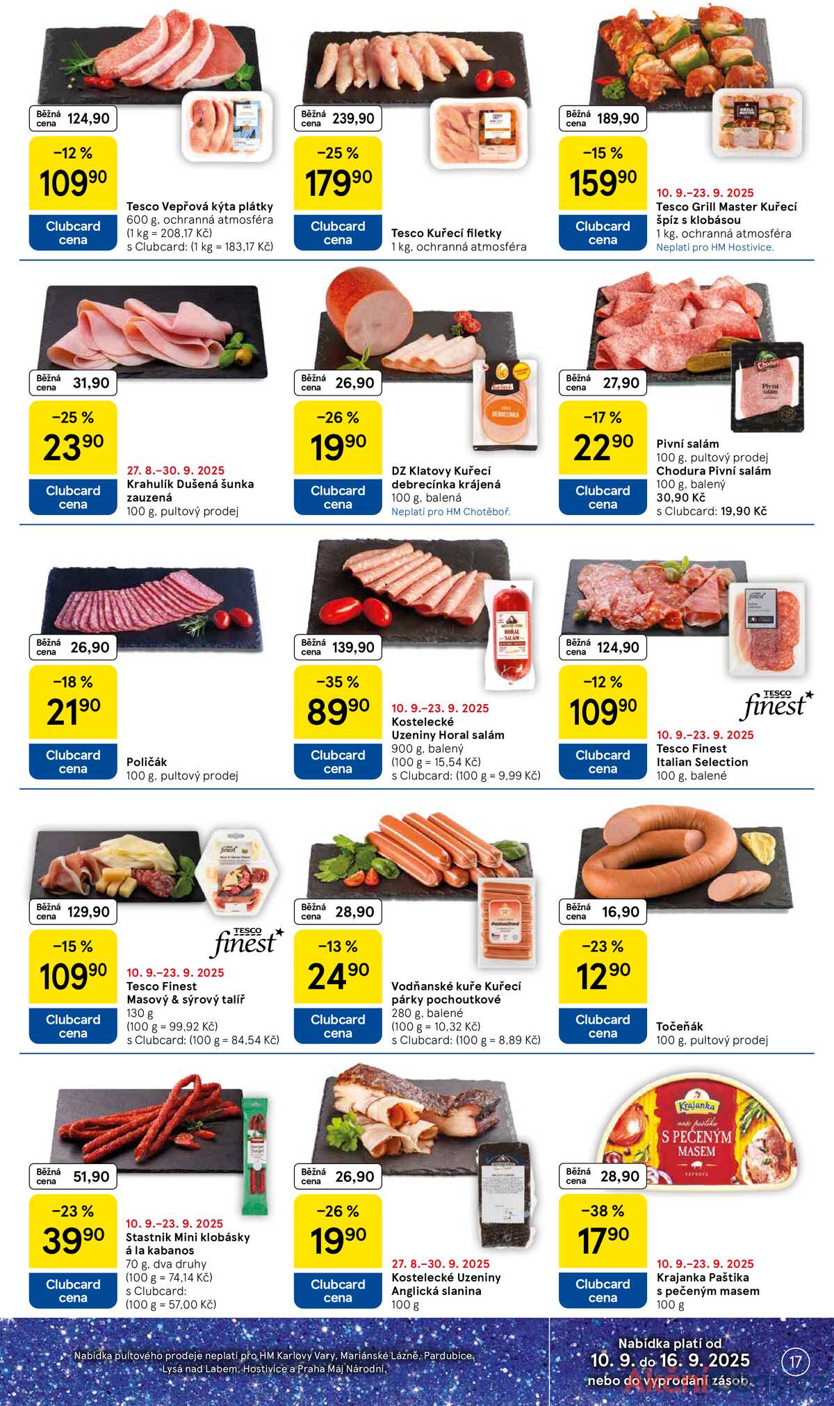 Tesco malé hypermarkety od 10.9. do 16.9.2025 strana 17