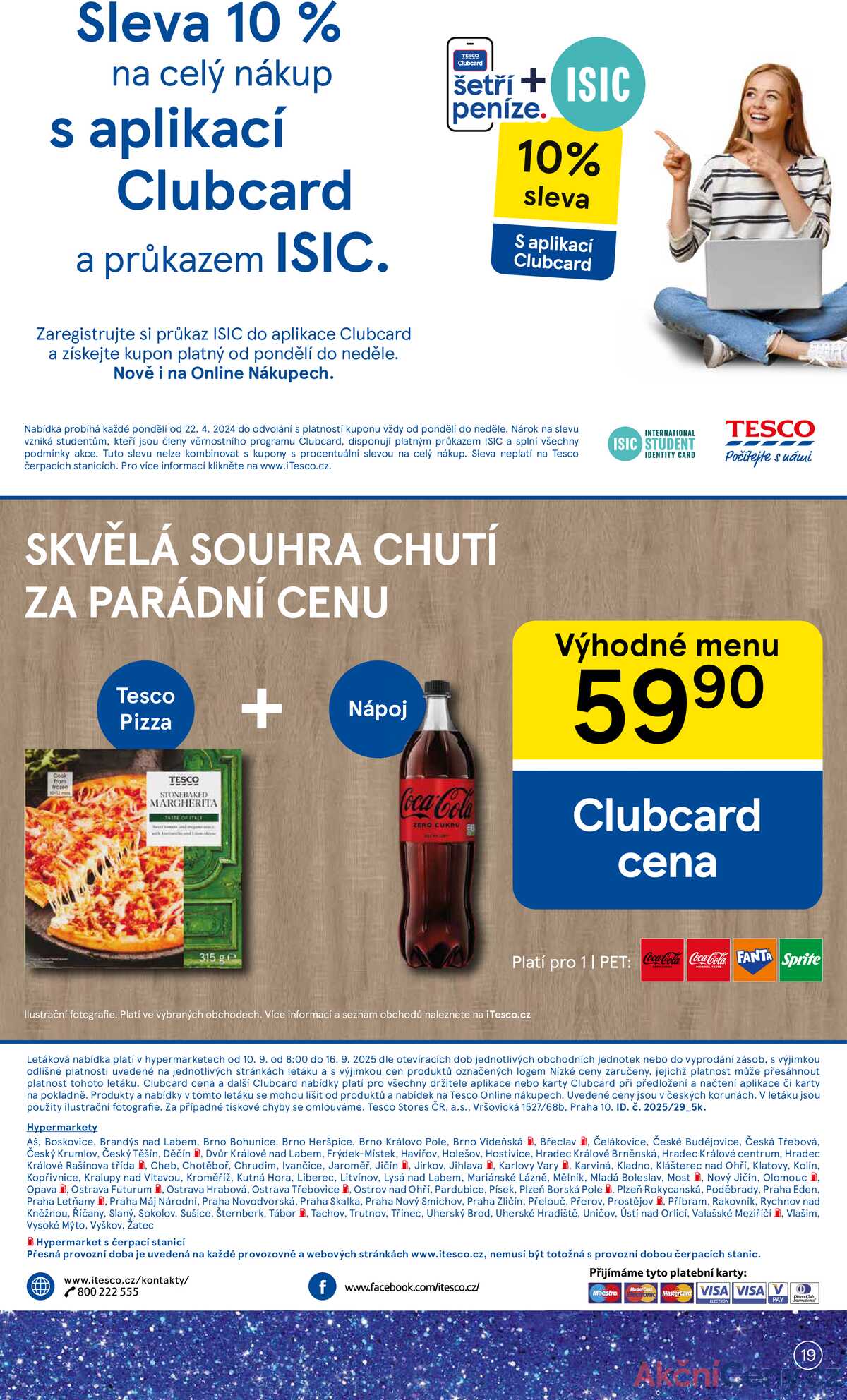 Tesco malé hypermarkety od 10.9. do 16.9.2025 strana 19