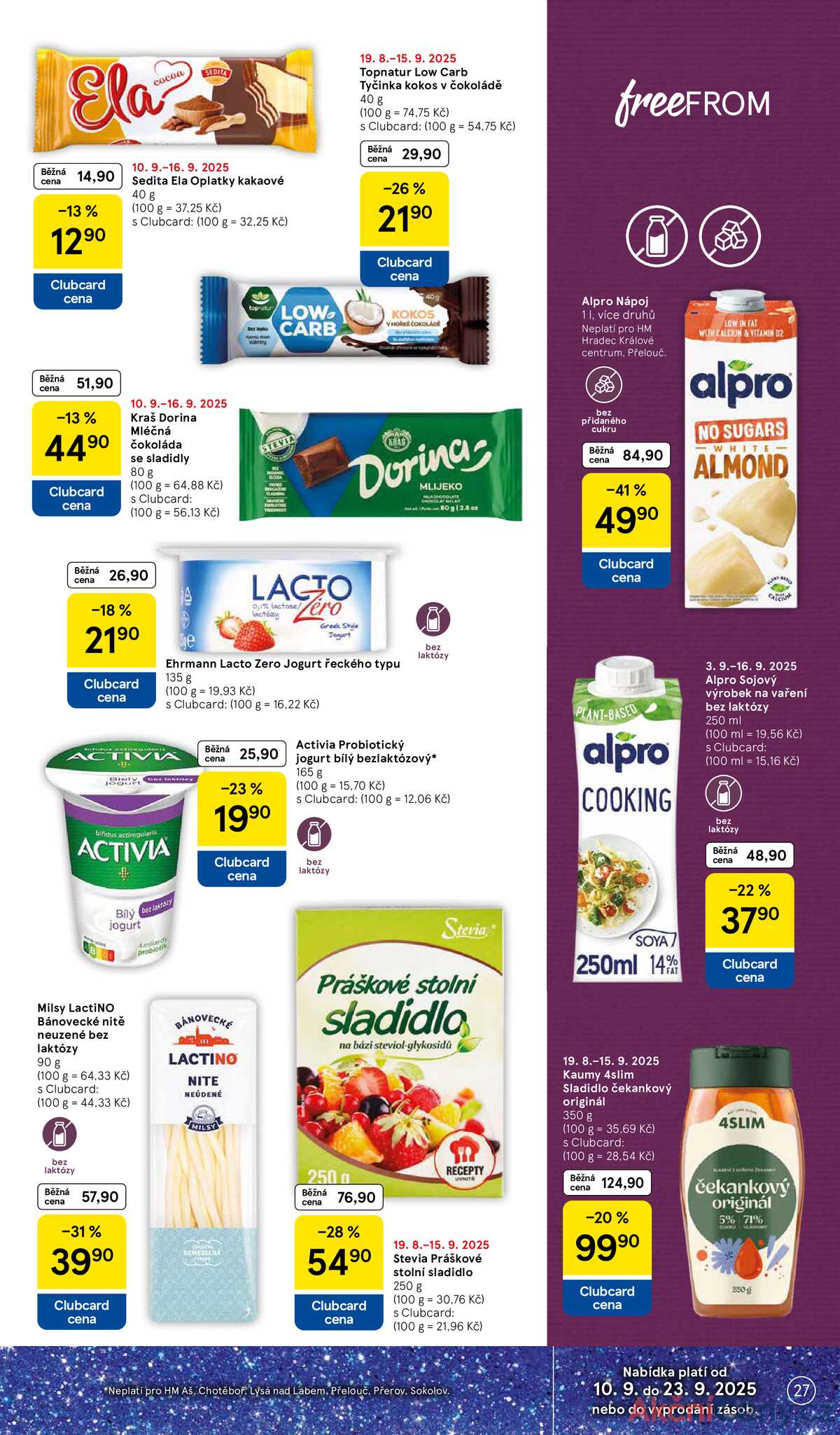 Tesco malé hypermarkety od 10.9. do 16.9.2025 strana 27