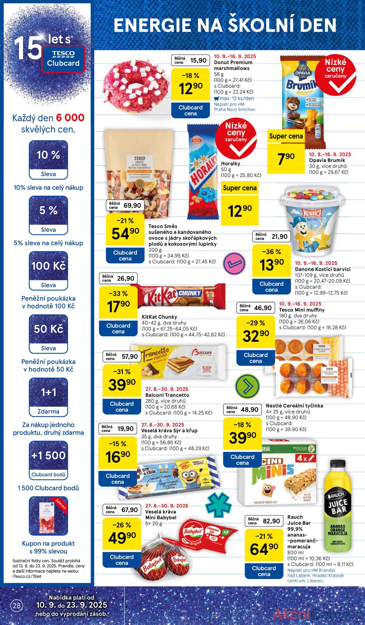 Tesco malé hypermarkety od 10.9. do 16.9.2025 strana 28