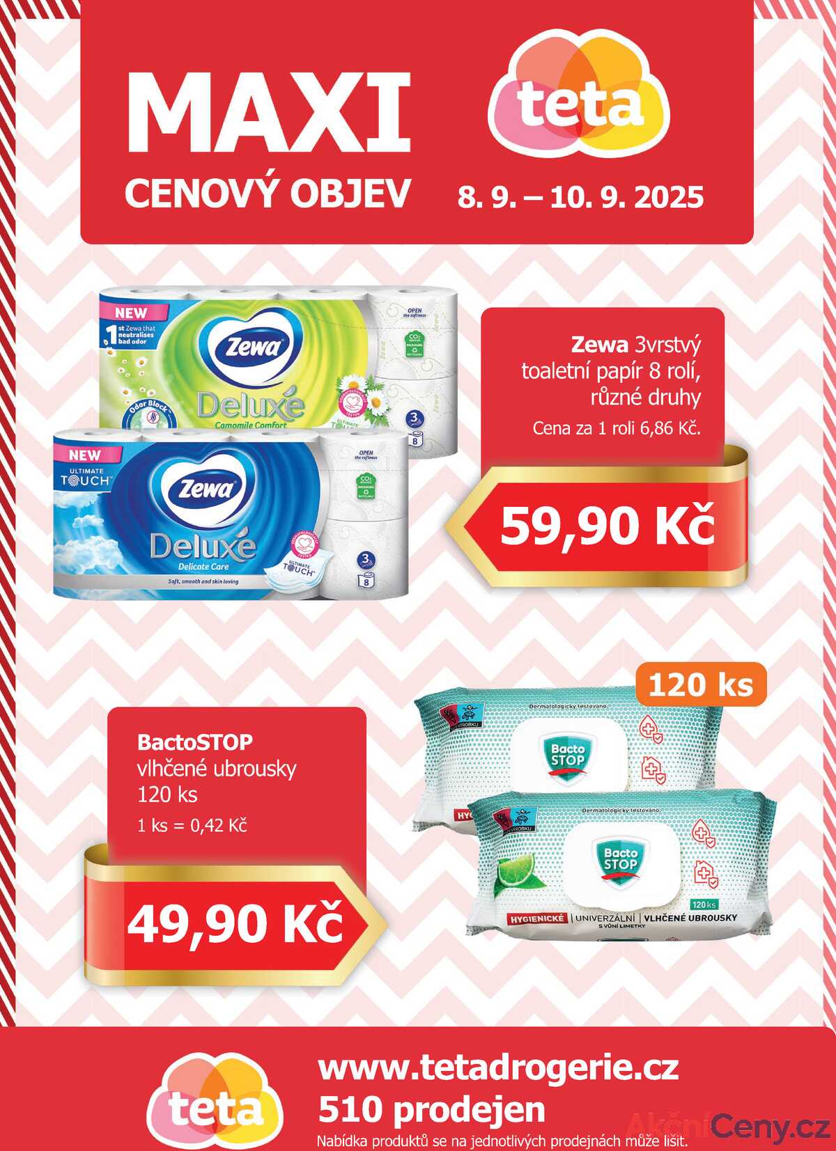 Teta drogerie Maxi cenový objev od 8.9. do 10.9.2025 strana 1
