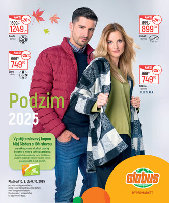 Akční leták Globus 10.9. - 6.10.2025 - Globus Praha - Čakovice