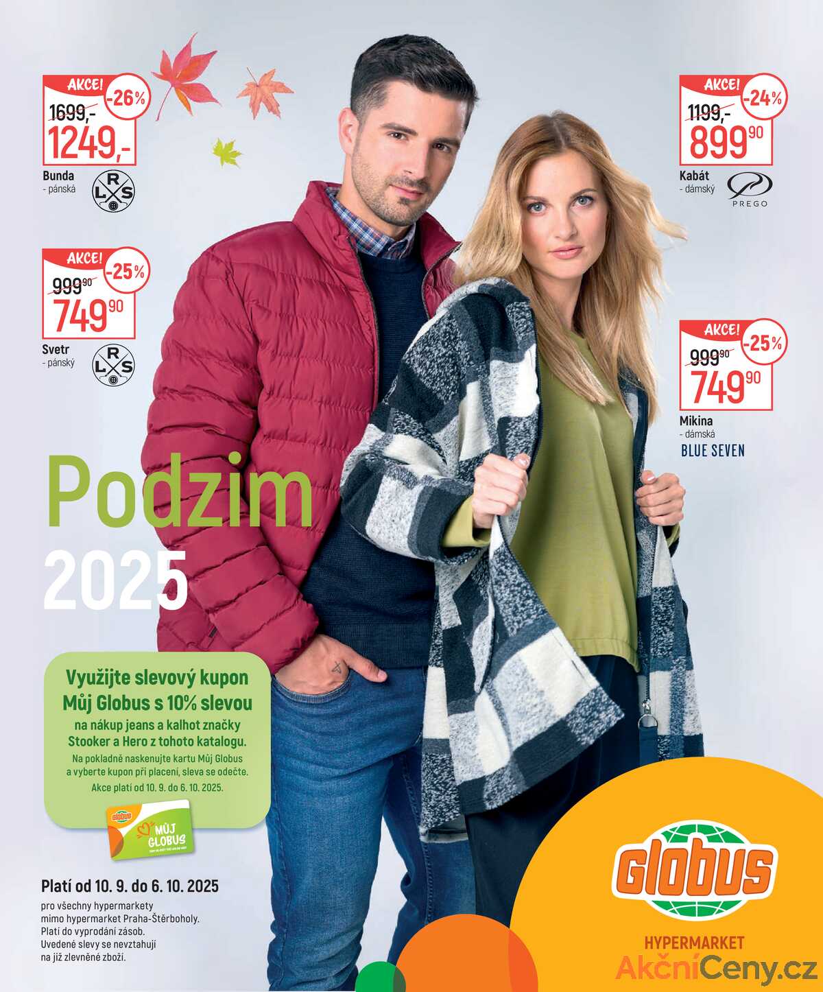 Akční leták Globus 10.9. - 6.10.2025 - Globus Olomouc strana 1