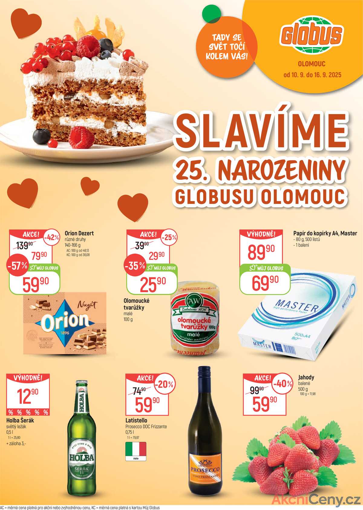 Akční leták Globus 10.9. - 16.9.2025 - Globus Olomouc strana 2