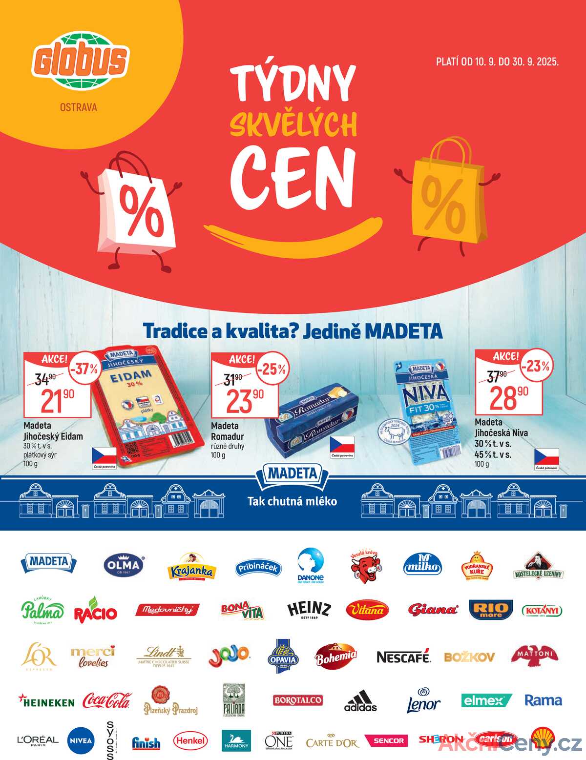 Akční leták Globus 10.9. - 30.9.2025 - Globus Ostrava strana 1