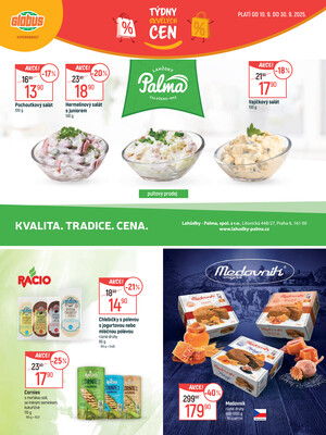 Akční leták Globus 10.9. - 30.9.2025 - Globus Brno Ivanovice