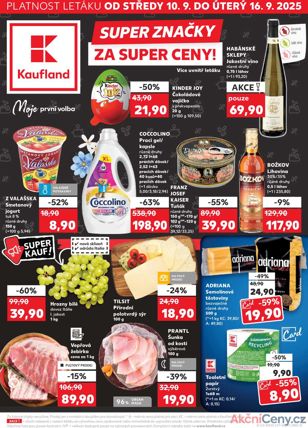 Kaufland 10.9. - 16.9. - Kaufland - Zlín ( OC Čepkov) strana 1
