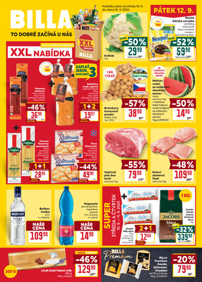 Billa malý leták od 10.9. do 16.9.2025