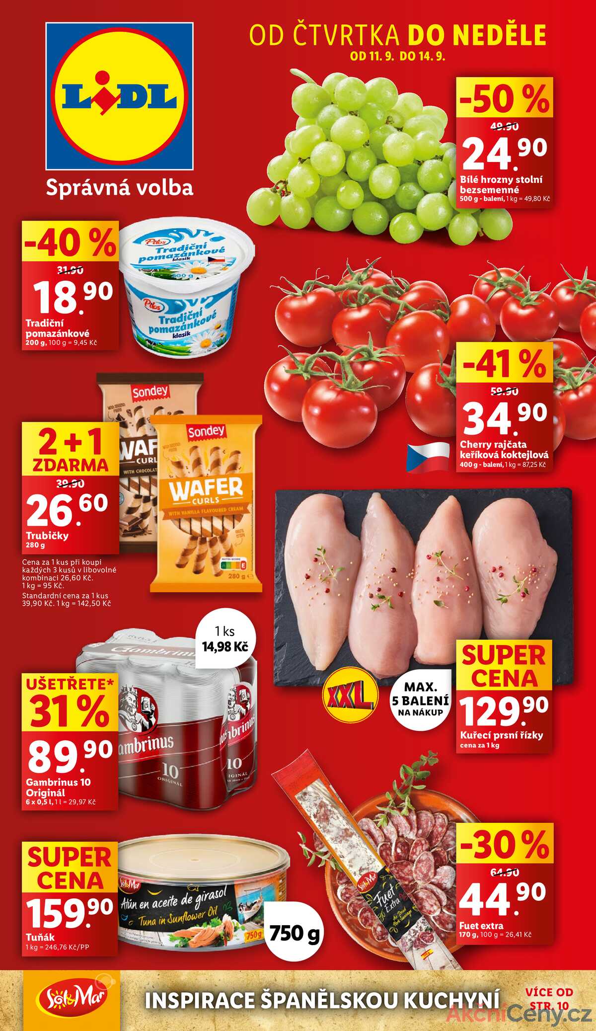 Lidl Čtvrtek od 11.9. do 14.9.2025 strana 1