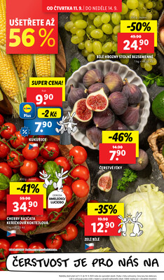 Lidl Čtvrtek od 11.9. do 14.9.2025