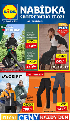 Lidl Spotřební zboží 8.9. - 14.9.