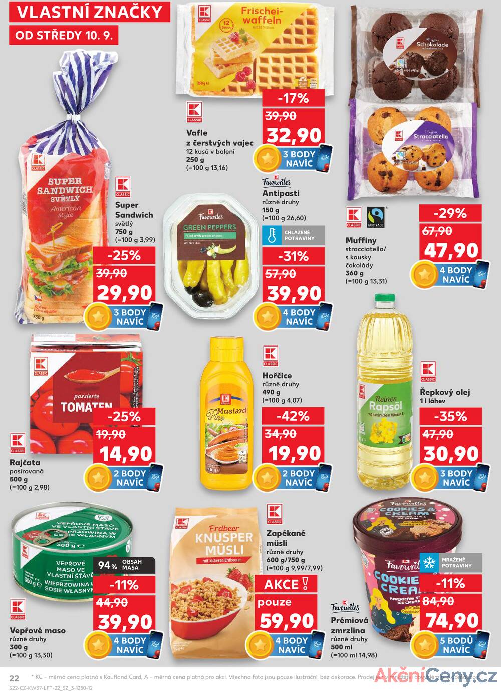 Leták Kaufland - Kaufland 10.9. - 16.9. - Kaufland - Ostrov - Jáchymovská - strana 22