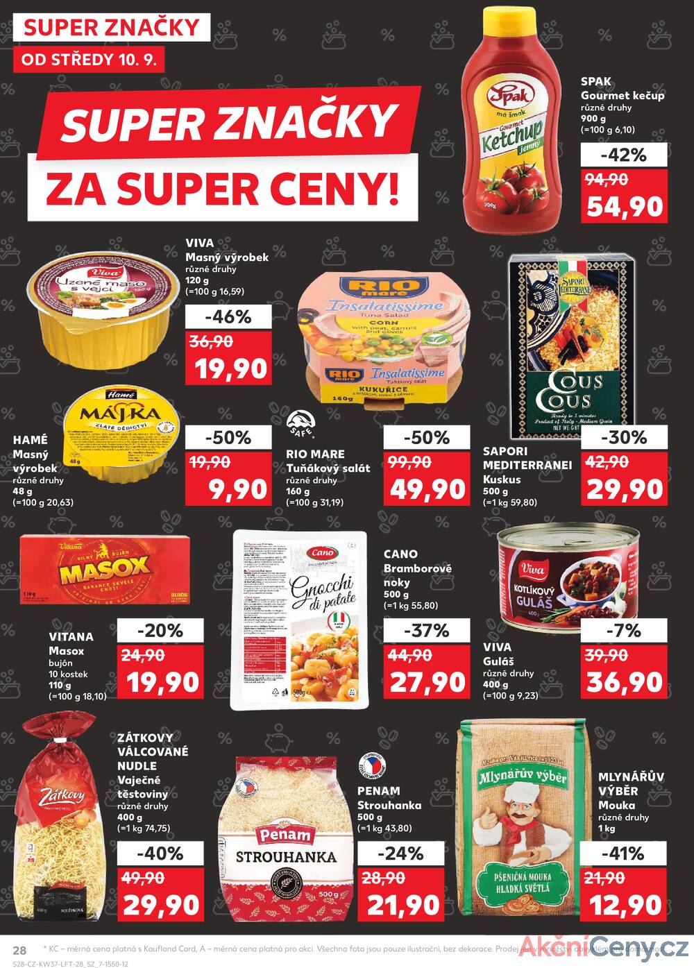 Leták Kaufland - Kaufland 10.9. - 16.9. - Kaufland - Vrchlabí - strana 28