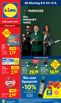 Leták Lidl Německo 8.9.-13.9.2025