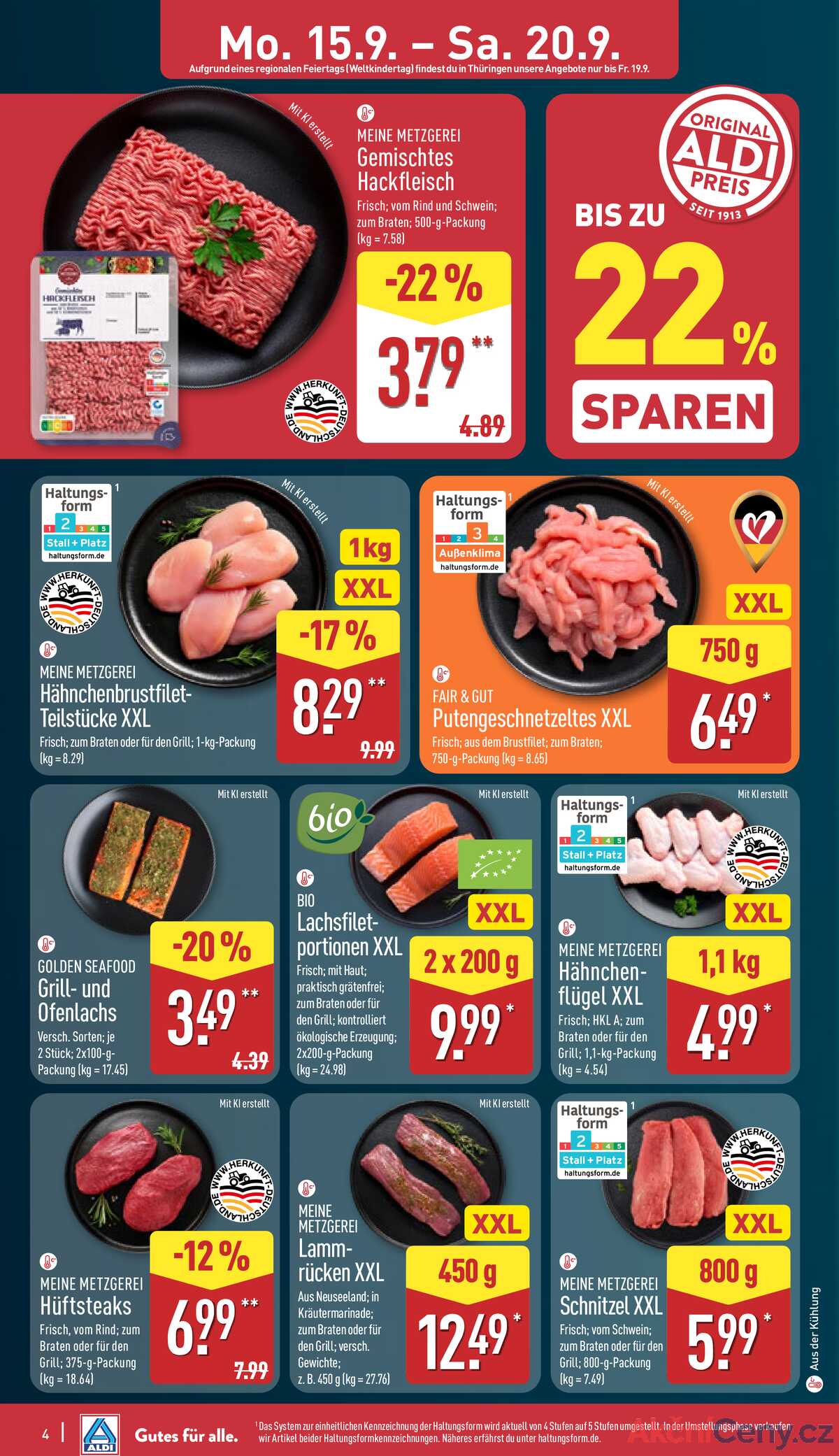 Leták ALDI Německo 15.9.-21.9.2025 strana 4