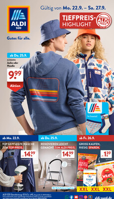 Leták ALDI SÜD Německo 22.9.-28.9.2025