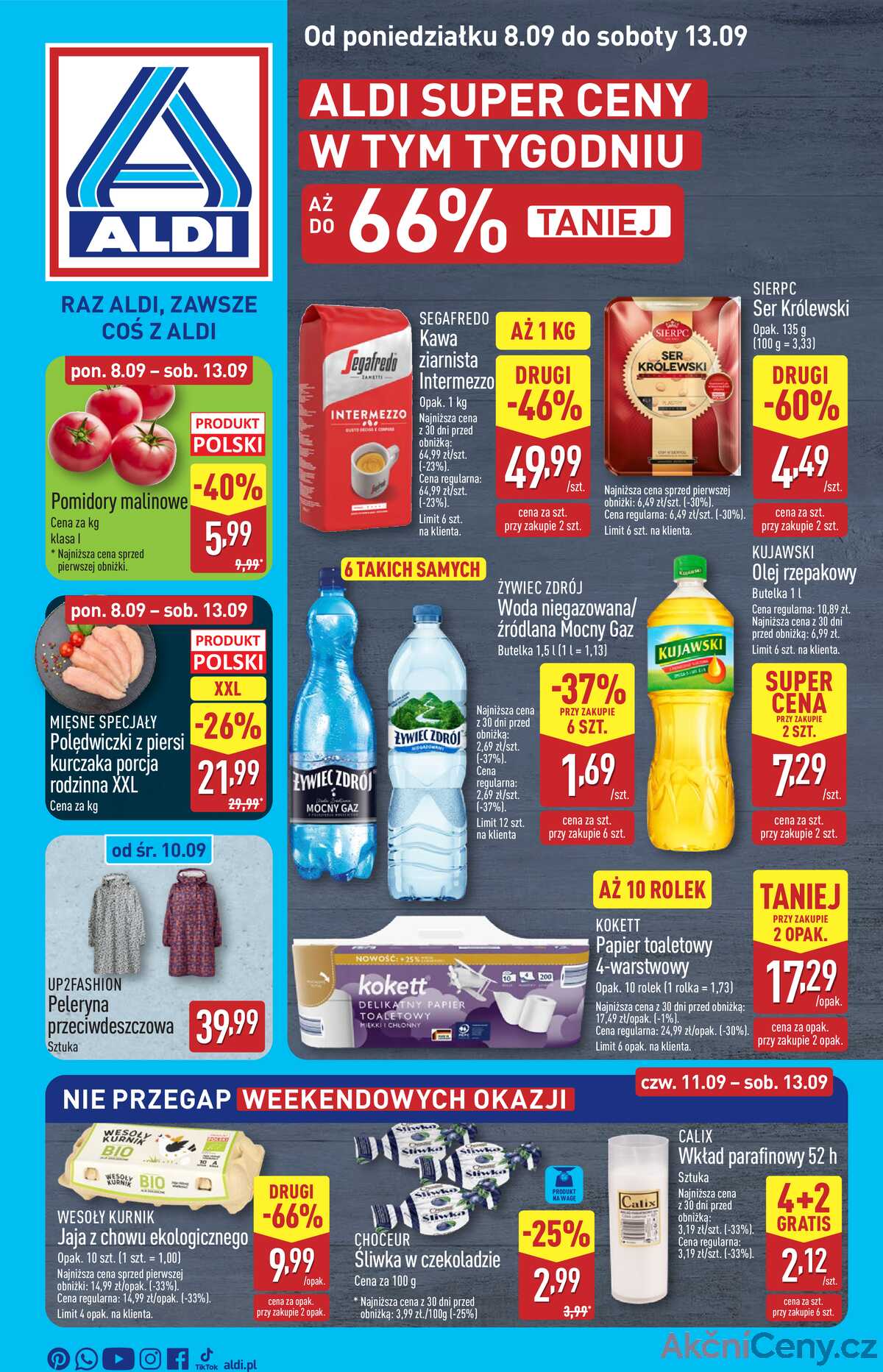 Leták Aldi Polsko 8.9.-13.9.2025 strana 1
