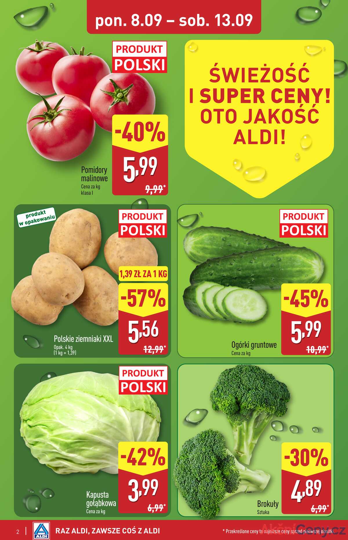 Leták Aldi Polsko 8.9.-13.9.2025 strana 2