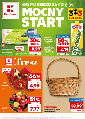 Leták Kaufland Polsko 8.9.-10.9.2025 - Silný start