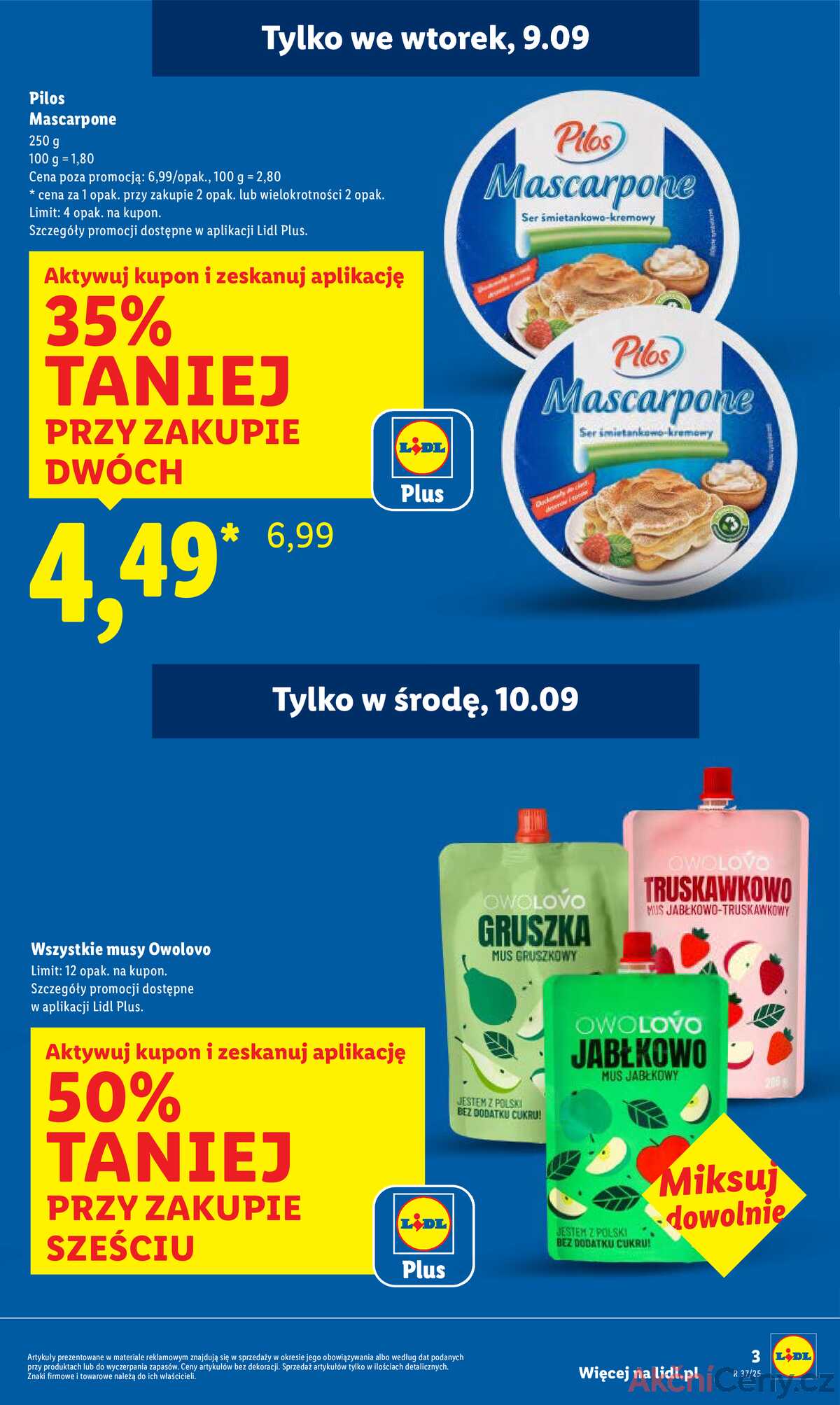 Leták Lidl Polsko 8.9.-10.9.2025 strana 3