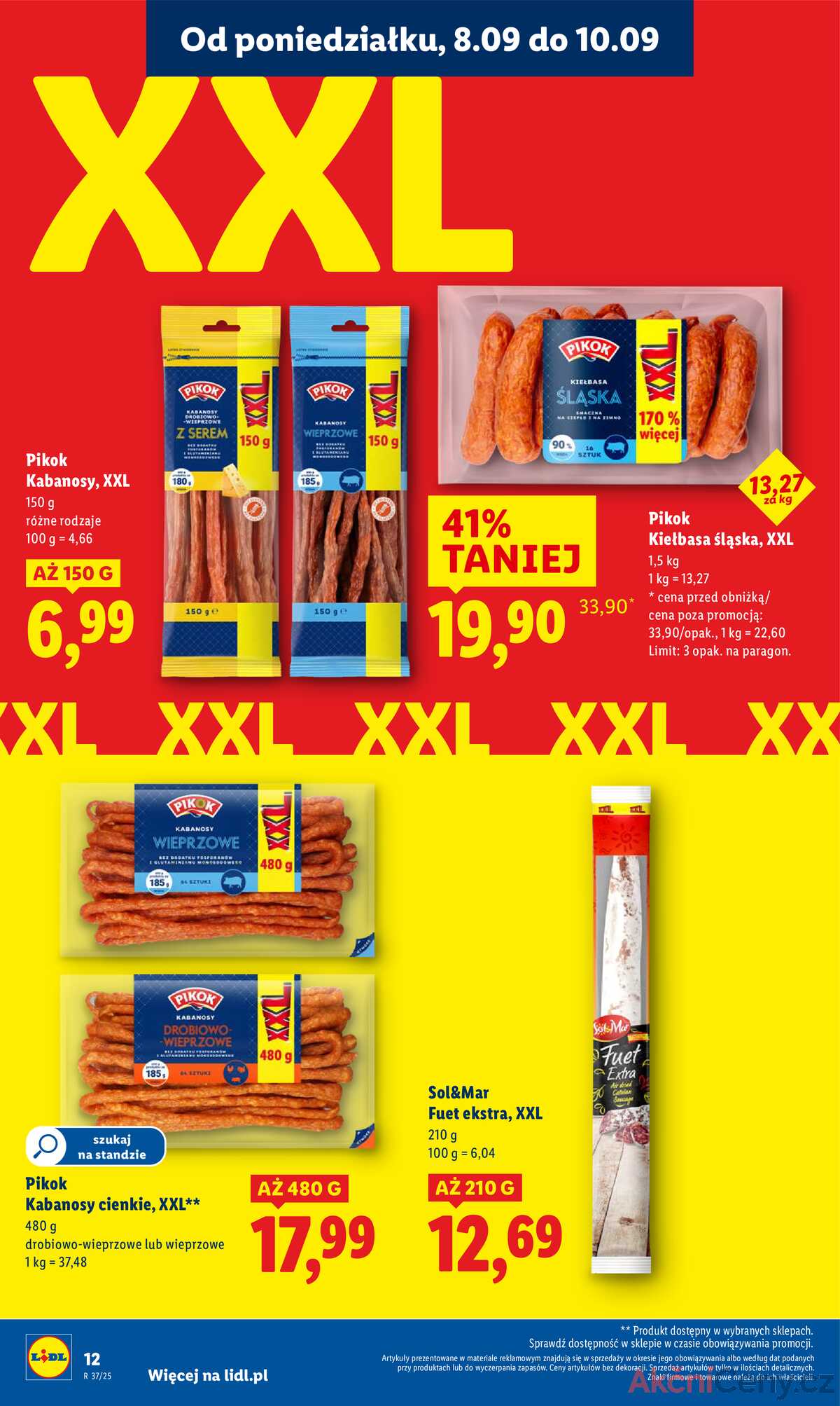 Leták Lidl Polsko 8.9.-10.9.2025 strana 14