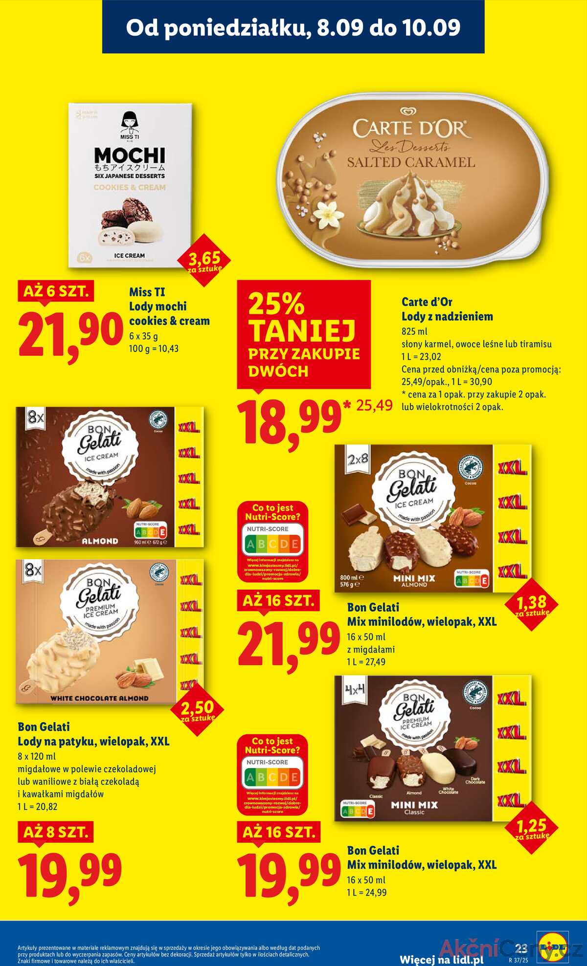 Leták Lidl Polsko 8.9.-10.9.2025 strana 25