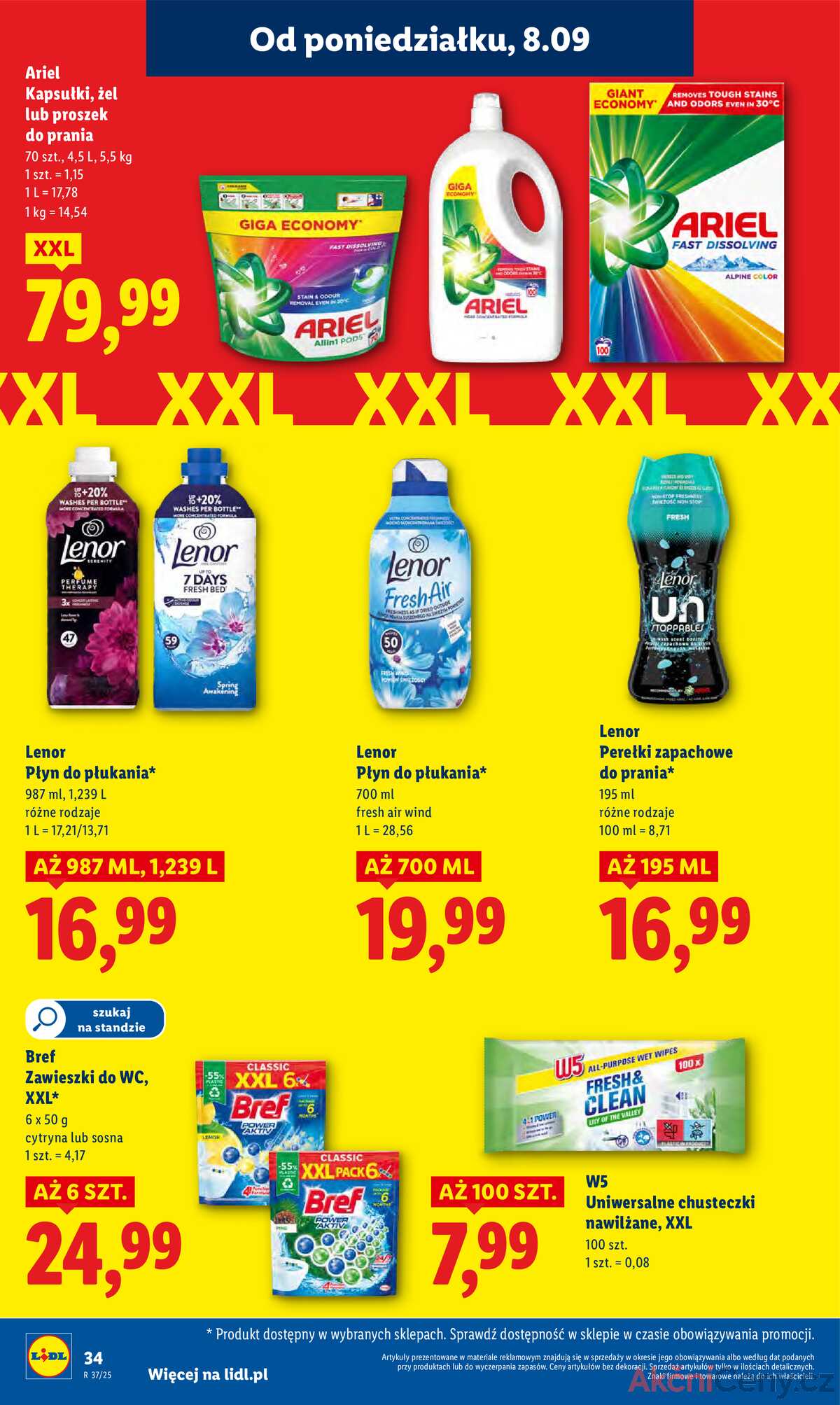 Leták Lidl Polsko 8.9.-10.9.2025 strana 36