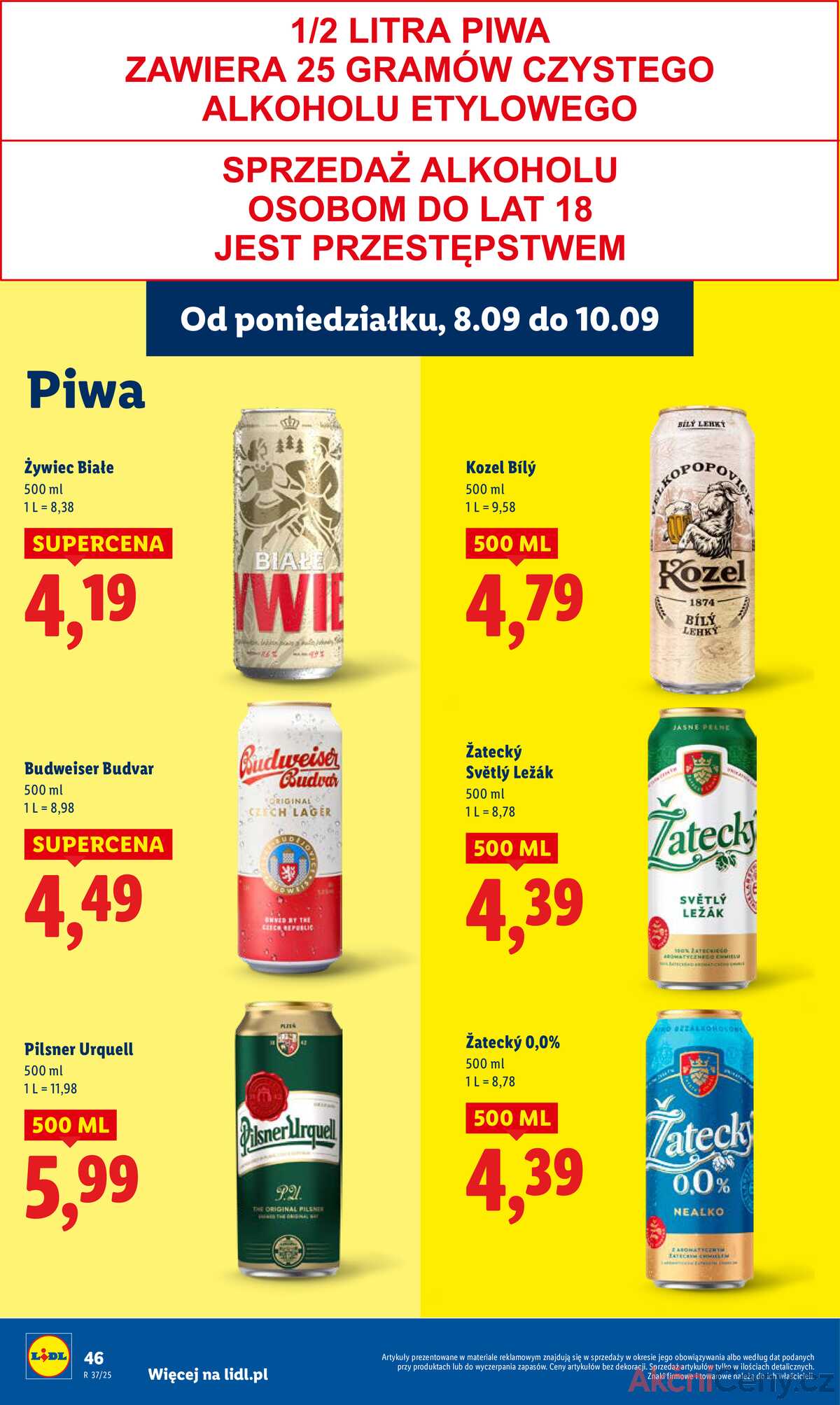 Leták Lidl Polsko 8.9.-10.9.2025 strana 50