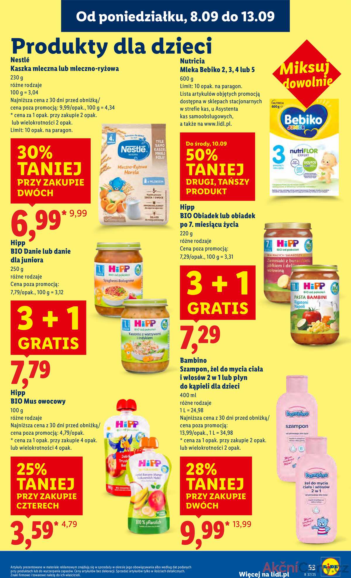 Leták Lidl Polsko 8.9.-10.9.2025 strana 59