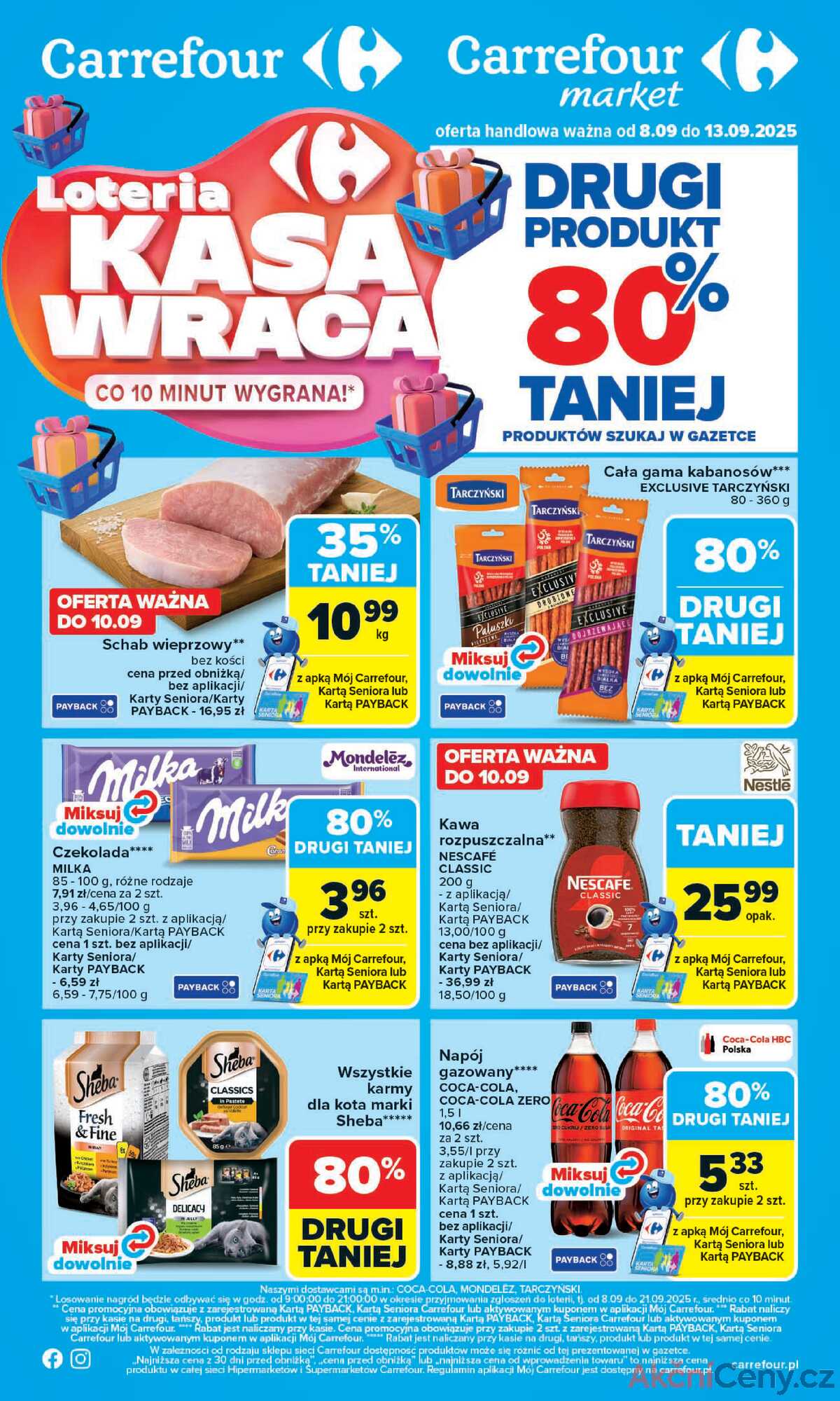 Leták Carrefour Polsko 8.9.-13.9.2025 - Trh od pondělí strana 1