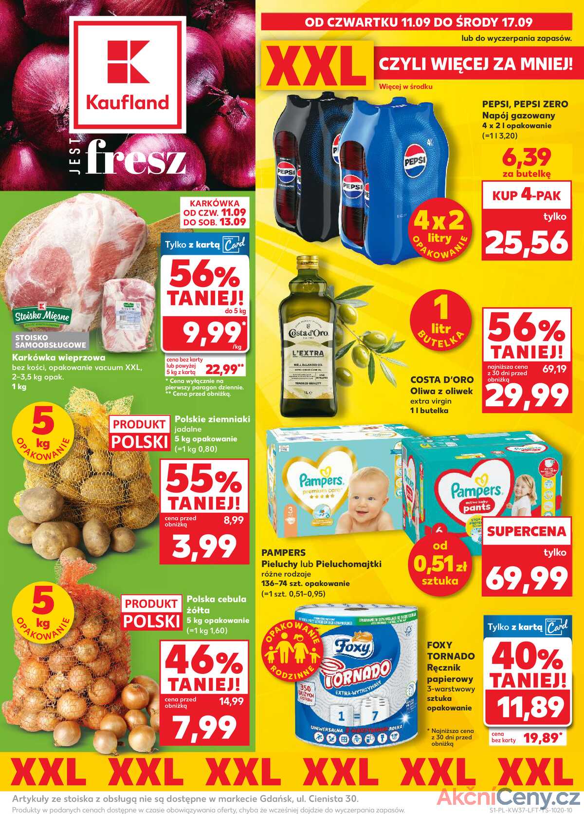 Leták Kaufland Polsko 11.9.-17.9.2025 - Noviny týdne strana 1