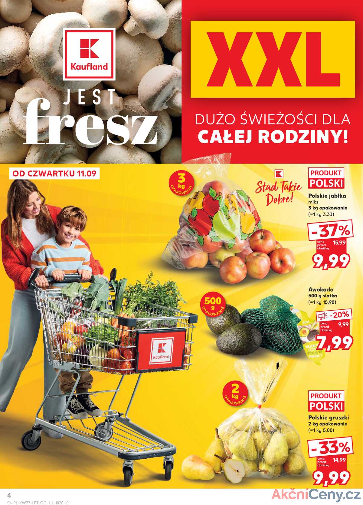 Leták Kaufland Polsko 11.9.-17.9.2025 - Noviny týdne strana 4