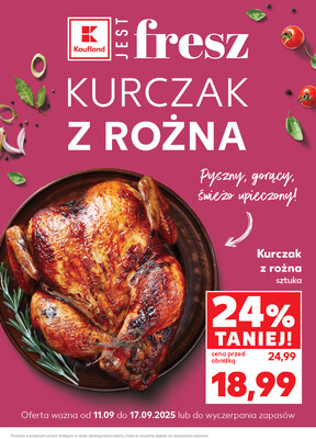 Leták Kaufland Polsko 11.9.-17.9.2025