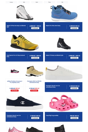 Intersport Boty - 10. 9. 2025