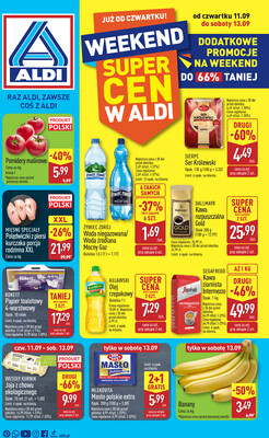 Leták Aldi Polsko 11.9.-17.9.2025 - Víkendová nabídka