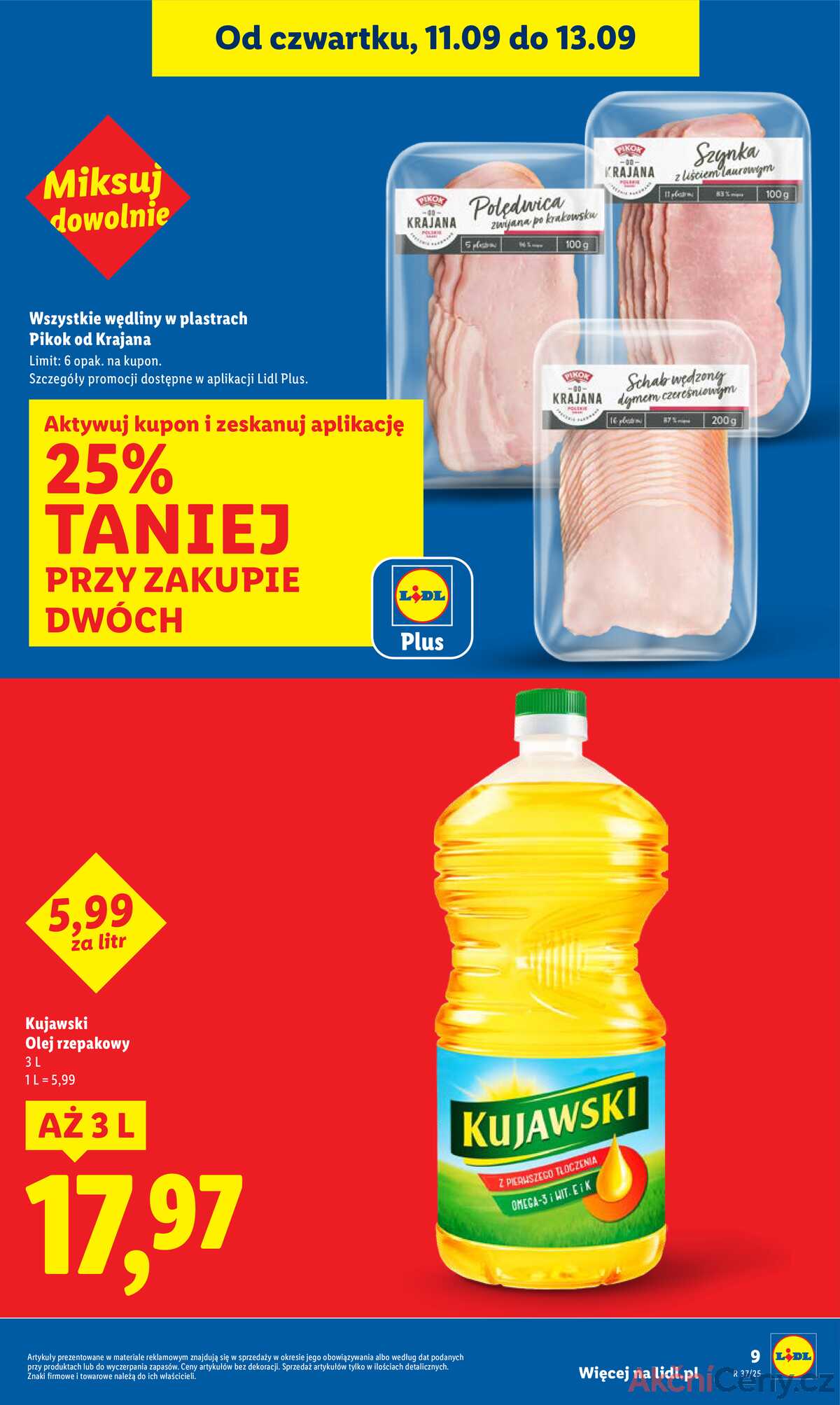 Leták Lidl Polsko 11.9.-13.9.2025 strana 9