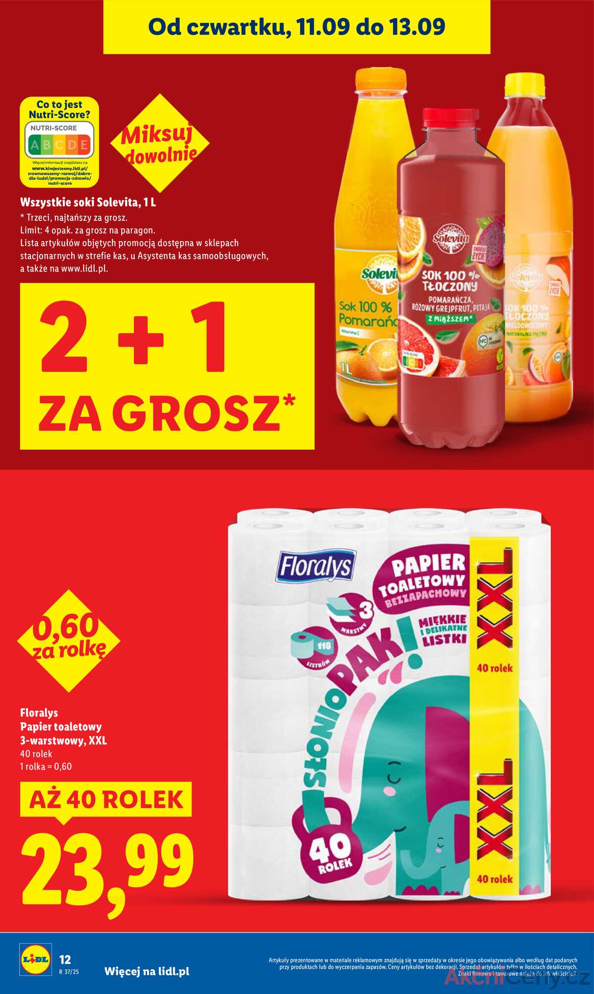 Leták Lidl Polsko 11.9.-13.9.2025 strana 12