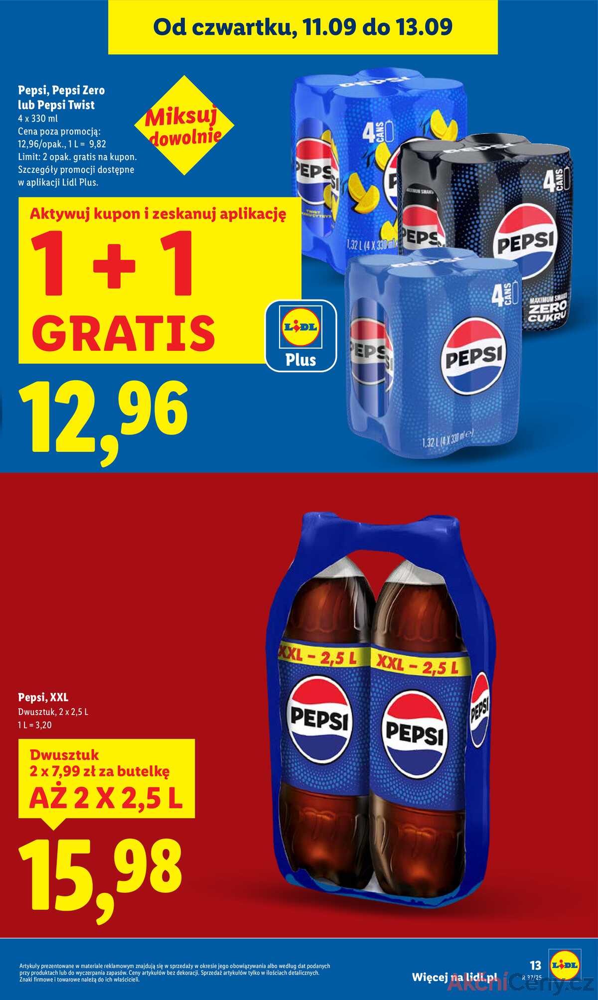 Leták Lidl Polsko 11.9.-13.9.2025 strana 13