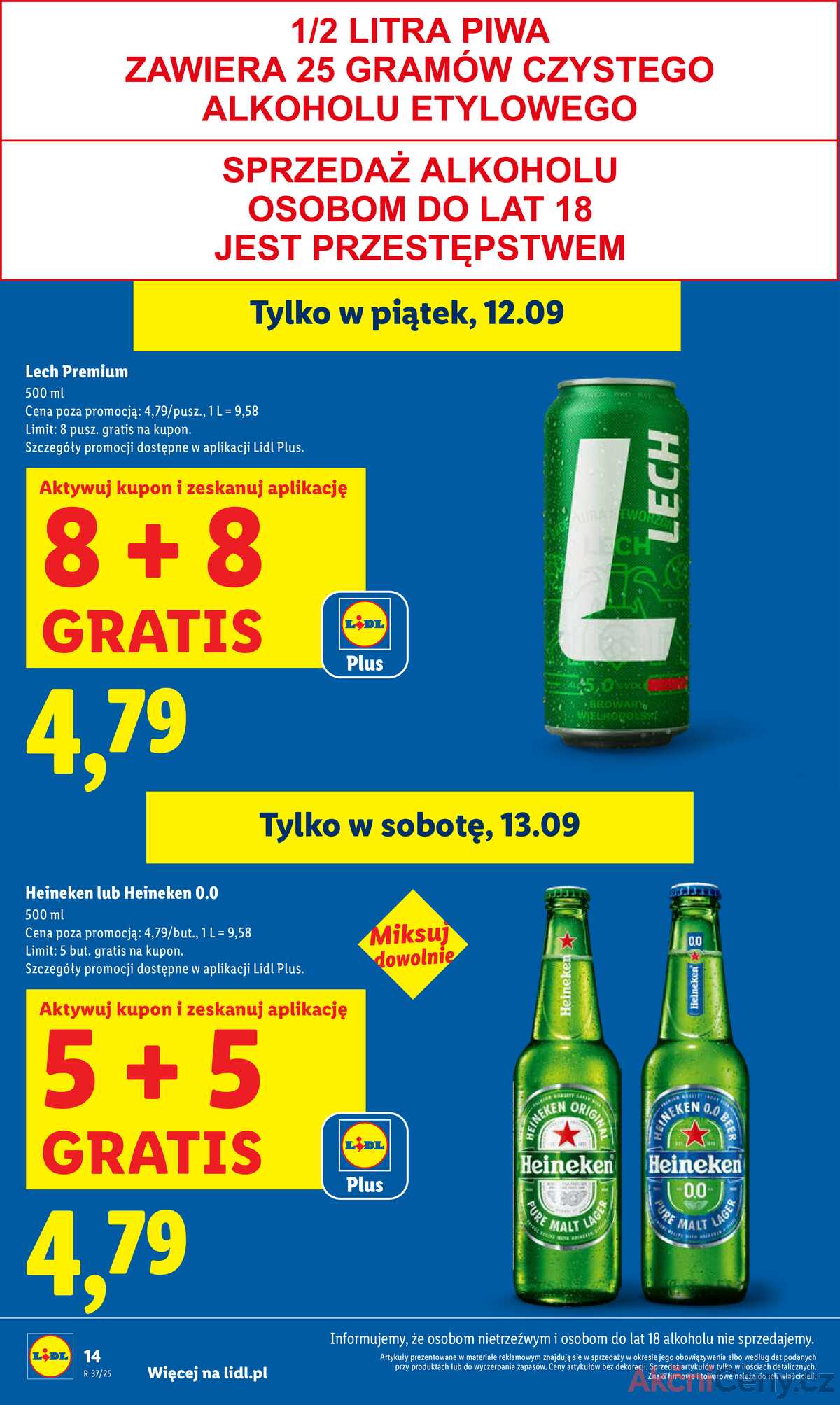 Leták Lidl Polsko 11.9.-13.9.2025 strana 14