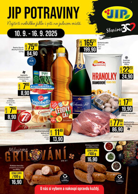 JIP Cash &amp;amp; Carry České Budějovice, Most, Náchod, Polička, Sušice a Svoboda nad Úpou 10.9. - 16.9.