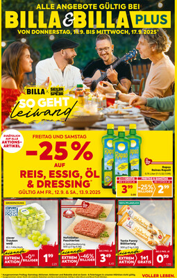 Leták BILLA Rakousko 11.9.-17.9.2025 - BILLA&amp;amp;BILLA PLUS