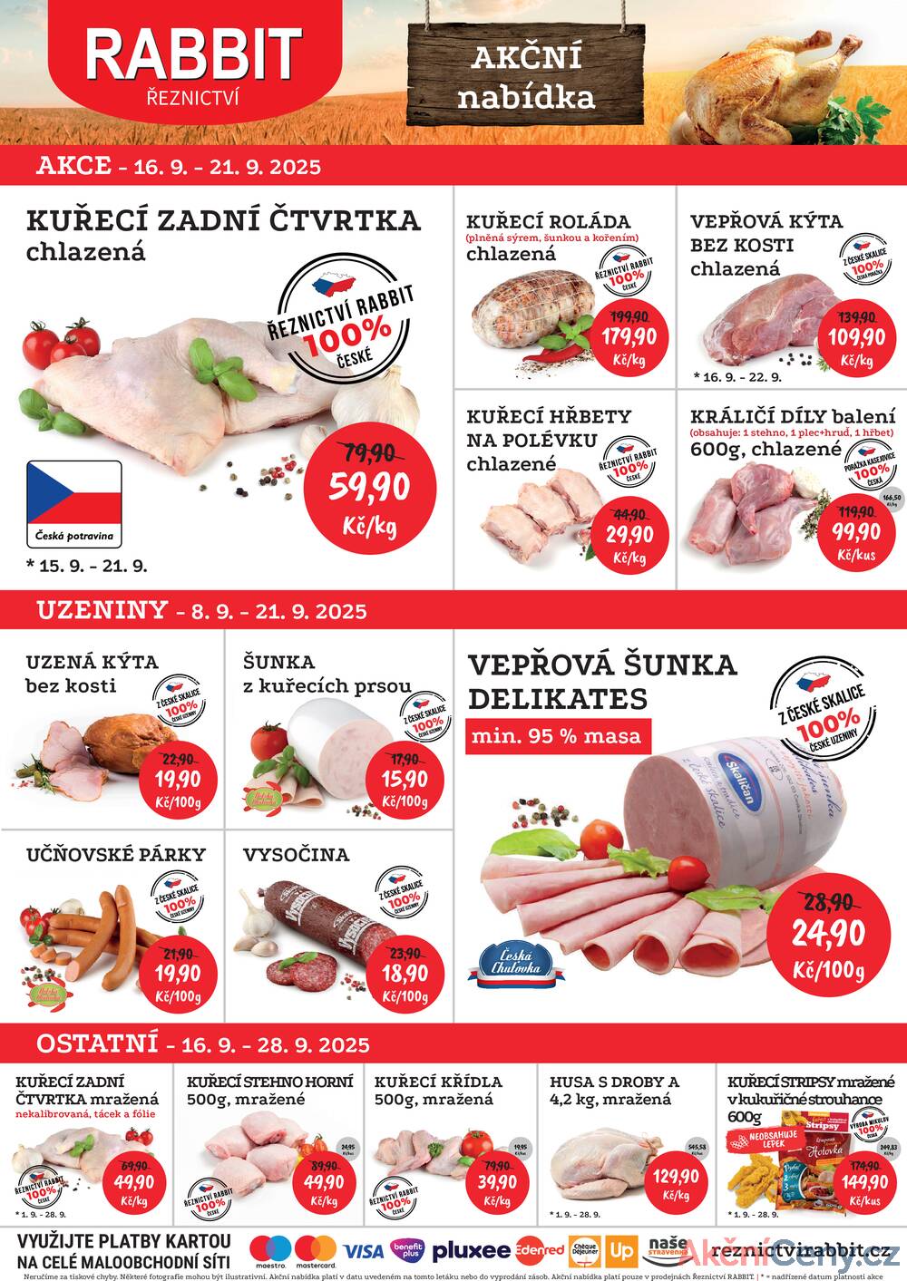 Leták RABBIT řeznictví - RABBIT řeznictví od 15.9. do 21.9.2025 - strana 1 Leták RABBIT řeznictví - RABBIT řeznictví od 15.9. do 21.9.2025 - strana 1