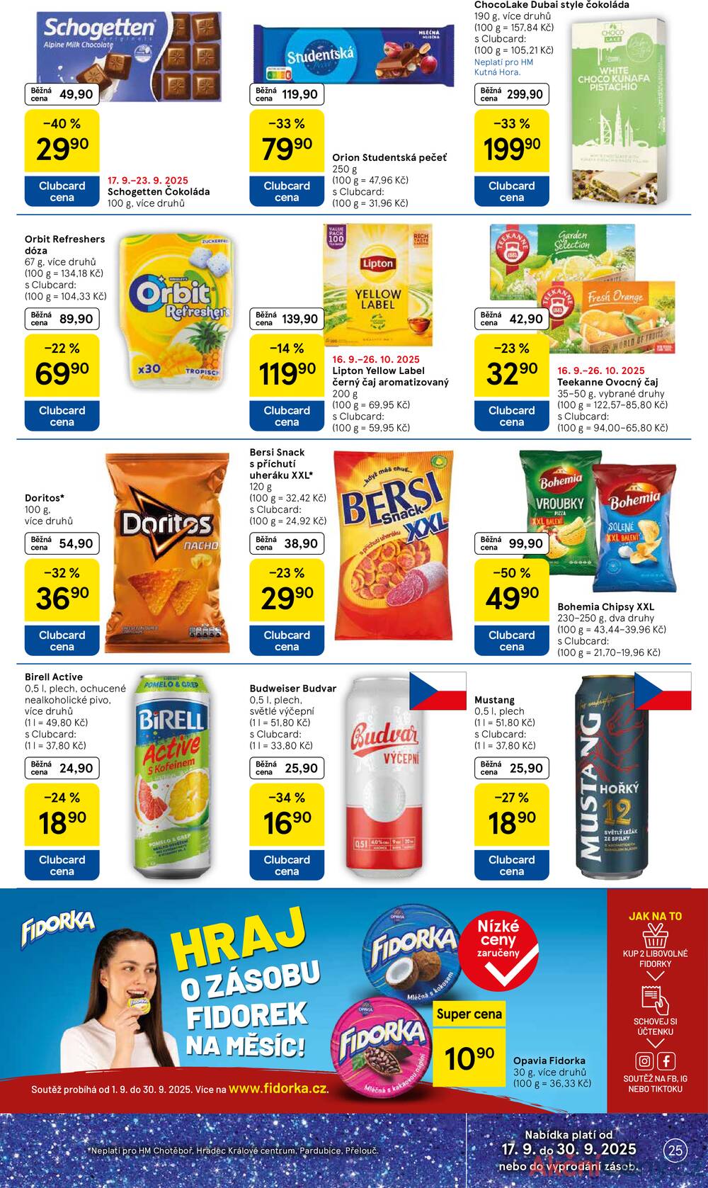 Leták Tesco - Tesco malé hypermarkety od 17.9. do 23.9.2025 - strana 25 Leták Tesco - Tesco malé hypermarkety od 17.9. do 23.9.2025 - strana 25