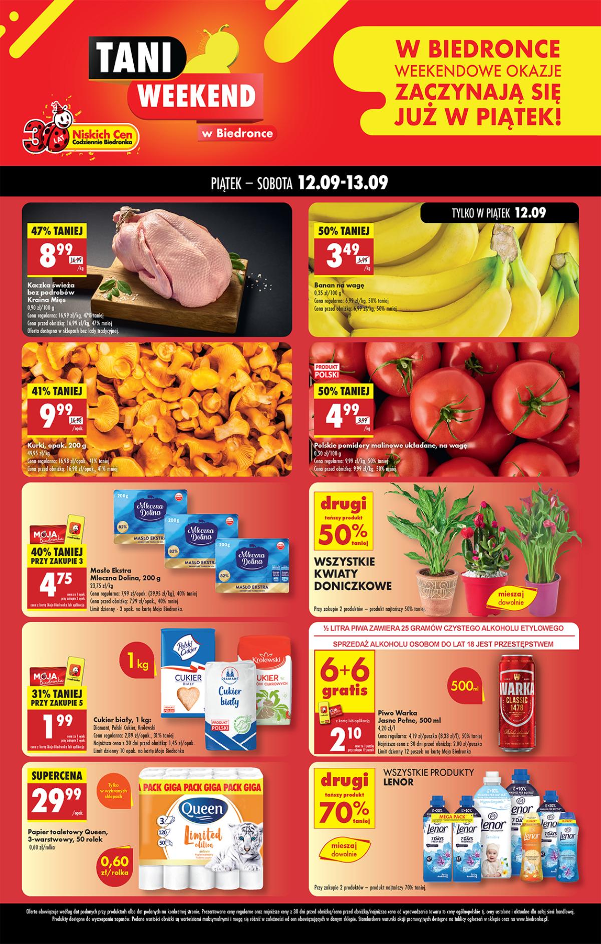 Leták Biedronka Polsko 12.9.-13.9.2025 strana 1