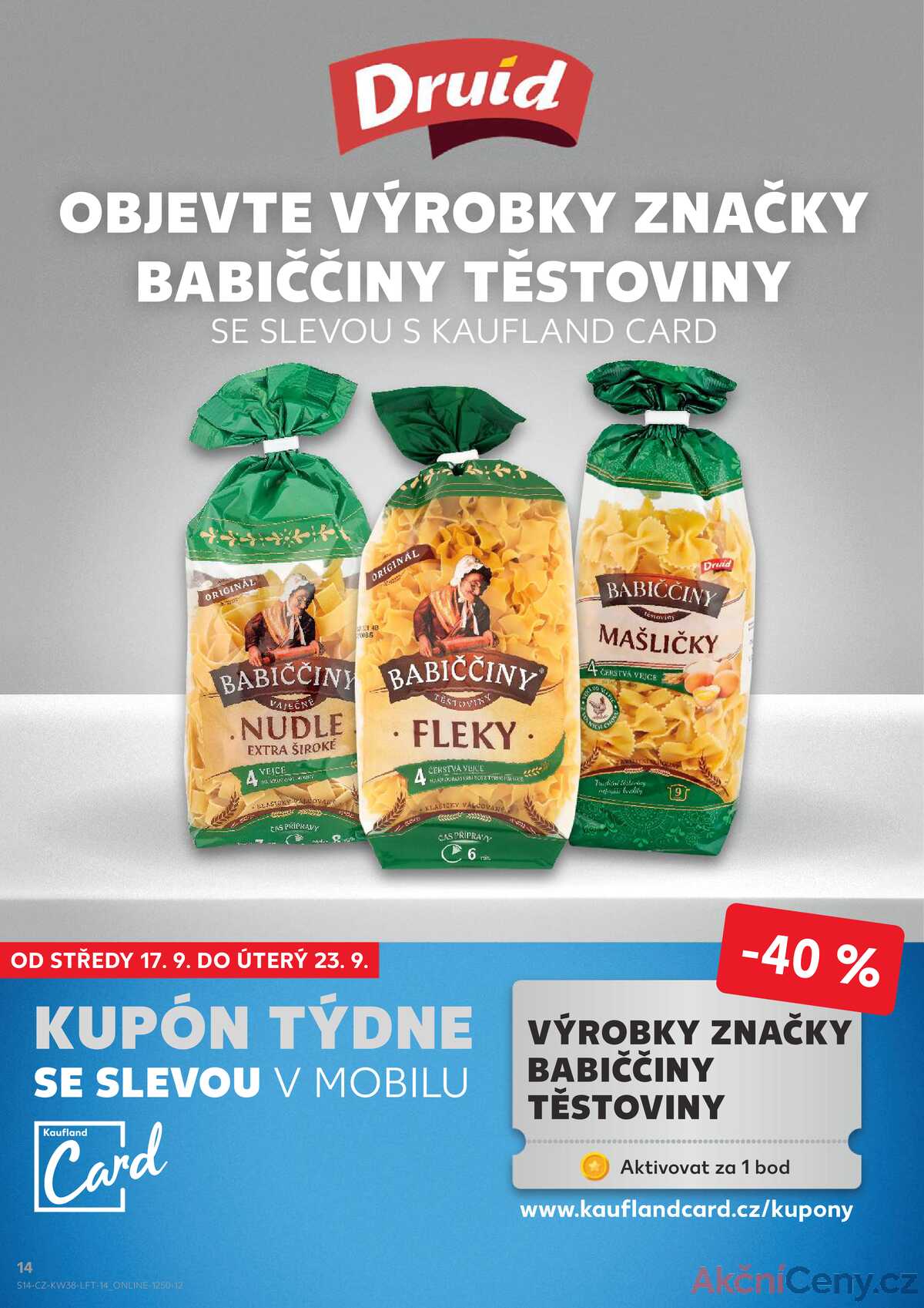 Kaufland 17.9. - 23.9. - Kaufland - Zlín ( OC Čepkov) strana 14