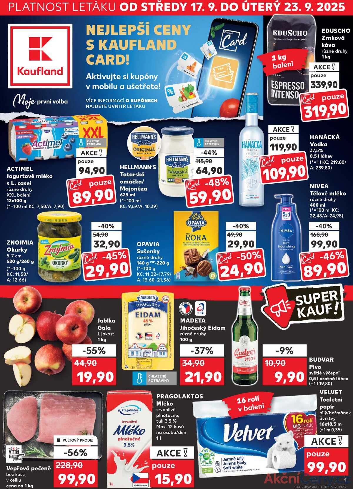 Kaufland 17.9. - 23.9. - Kaufland - Prostějov (Olomoucká) strana 1
