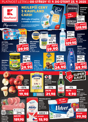Leták Kaufland 17.9. - 23.9. - Kaufland - Brno - Slatina