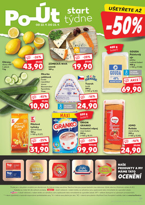 Kaufland 17.9. - 23.9. - Kaufland - Praha 8 (Libeň)