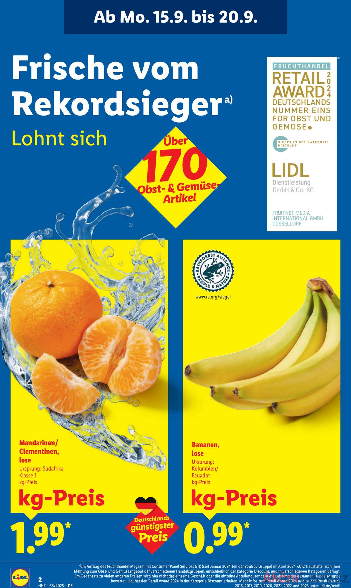 Leták Lidl Německo 15.9.-20.9.2025 strana 2