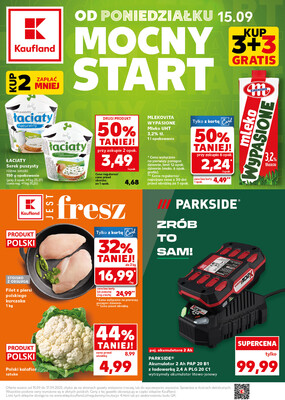 Leták Kaufland Polsko 15.9.-17.9.2025 - Silný start